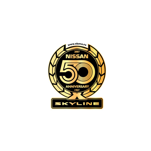 логотип юбилея nissan skyline